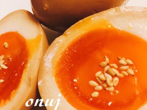 黄身もわたしもとろける☆味付け卵